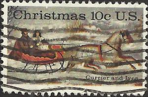 # 1551 USED CHRISTMAS CURRIER AND IVES