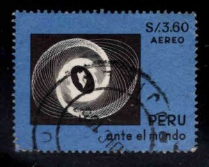 Peru Scott C207 used airmail 1967 corner bends