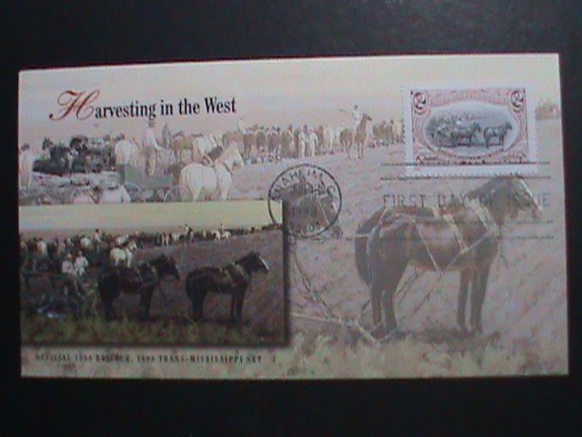 ​UNITED STATES-1998 SC#3209i-FDC-HARVESTING IN THE WEST-MINT-VF KEY STAMP