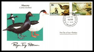 Penrhyn Island 311-314 Birds Audubon Set of Two U/A FDC