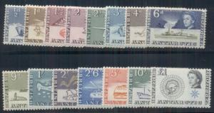 BRITISH ANTARCTIC TERR #1-15 Complete First Issue, og, NH, VF, Scott $200.80