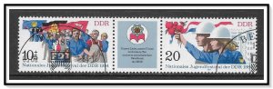 Germany DDR #2417a Youth Festival Pair CTOH