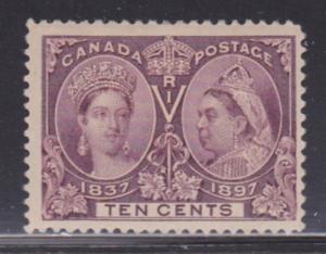 Canada Sc # 57 mint VF-previously hinged nice color cv $ 120 ! see pic !