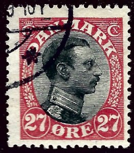 Denmark SC#110 Used Fine sm hr SCV$60.00...A very Popular Country!!