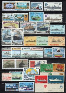 Ships & Boats Stamp Collection MNH Transportation ZAYIX 0424S0320