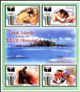 Aitutaki Cook Islands 2000 MNH Stamps Mini Sheet Scott 531 Sport Olympic Games