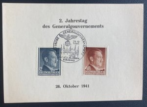 1941 Radom General Government Germany Postcard first Day Cover Second Year FDC