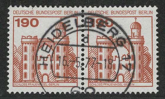 Germany Berlin Scott # 9N400, used, pair, variation sheet print