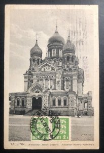 1931 Tallinn Estonia Picture Postcard Cover To Detroit USA Newsky Cathedral