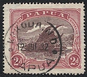 PAPUA NEW GUINEA 1919 Sc 63, Used 2d Lakatoi, VF, KOKODA 1932 postmark/cancel