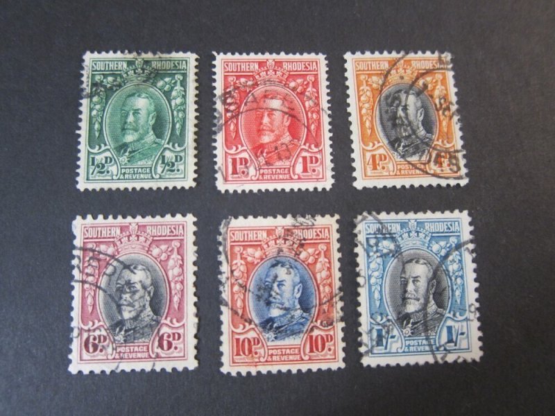 Southern Rhodesia 1931 Sc 16F,17,21-2,25-6 P14 FU