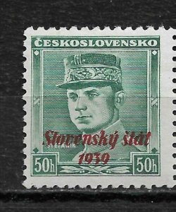 Slovakia 1939, General Štefánik 50h Scott # 9, VF MNH**OG (MB-11)