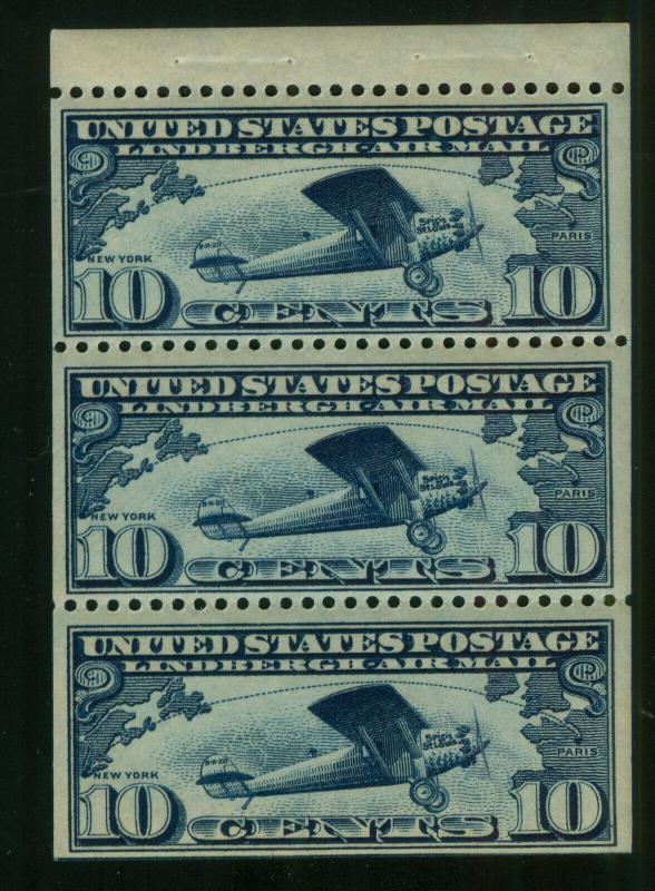 U.S. - C10a - Booklet Pane - Never Hinged catalog value 110.00