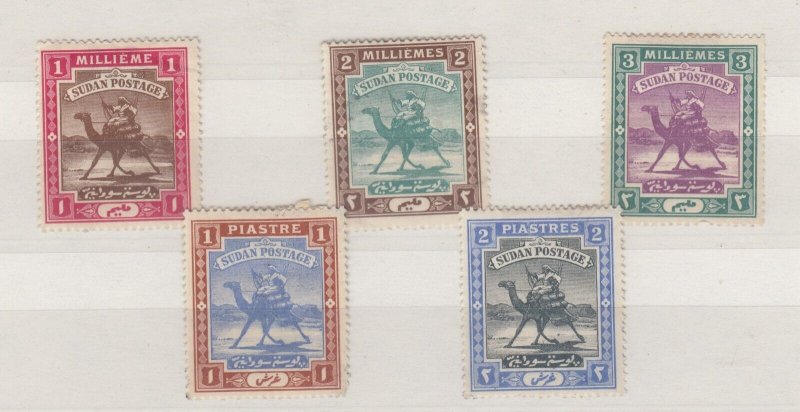 Sudan 1898 Camel Postman Mint Set To 2 Pia MH BP6617