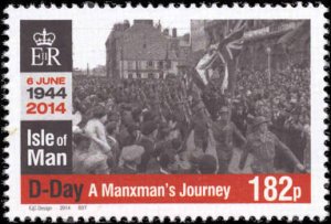 Isle of Man #1653-1658, Complete Set(6), 2014, Military Related, Never Hinged