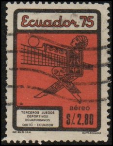 Ecuador C556 - Used - 2.80s Volleyball (1975)