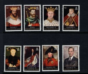 Solomon Islands #1142-49  (2010 British Monarchs set) VFMNH CV $10.00