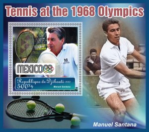 Stamps.Sports. Tennis  2022 year 6 sheets perforated Djibouti