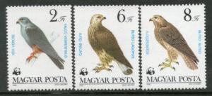 Hungary 1983 Birds of Prey Eagle Buzzard Wildlife Fauna WWF MNH # 3471