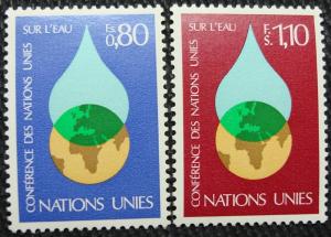 UN Geneva #65-66 MNH 2 Singles UN Water Conf., SCV $1.30 L10