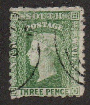 New South Wales 54e.  Pref. 10 Used