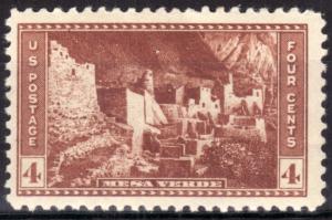 US #743 MINT F+, NEVER HINGED.