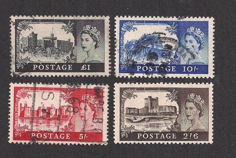 GREAT BRITAIN SC# 525-8 F-VF U 1967-68