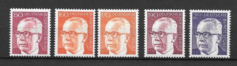 GERMANY MNH SC#1041-1044 PRES. GUSTAV SCV$12.00