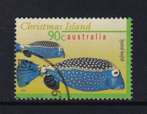 Christmas Island  #385  used  1996  fish  90c