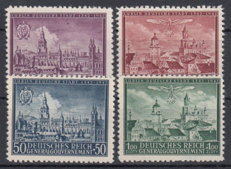 Germany Generalgouvernement 1942 Mi# 92-95 MNH (1010)