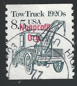 US #2129a 8.5c Transportation Issue - Tow Truck 1920