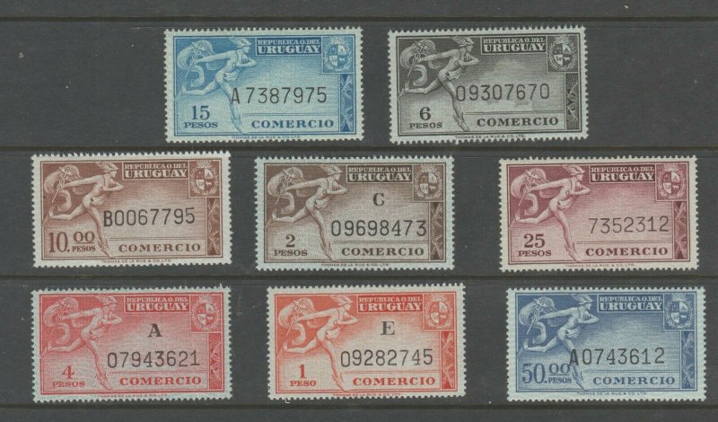 Uruguay revenue Fuscal stamp 2857os MNH Gum a18