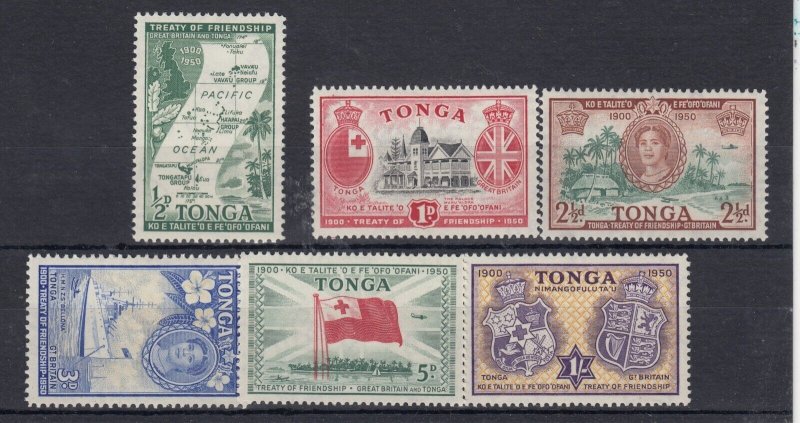 Tonga 1951 Friendship Treaty Set To 1/- SG96/100 Mint MNH BP6603
