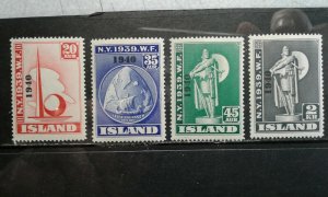 Iceland #232-35 mint hinged e202 6875