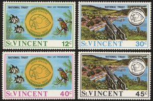 ST. VINCENT Scott 316-19 VF/MLH - 1971 National Trust Complete Set