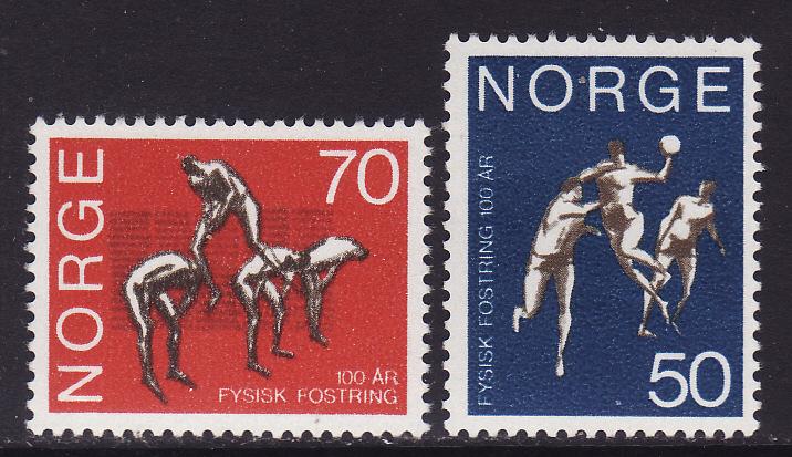 Norway #566-67 F-VF Mint Hinged * Gymnastics School