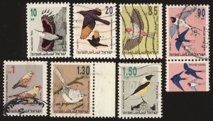 ISRAEL Sc 1133-4,1141-4 VF/USED - 1993 Birds