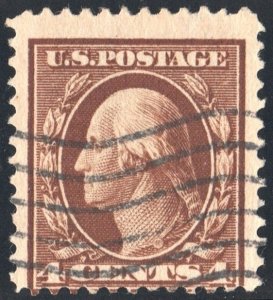 SC#377 4¢ Washington Single (1911) Used