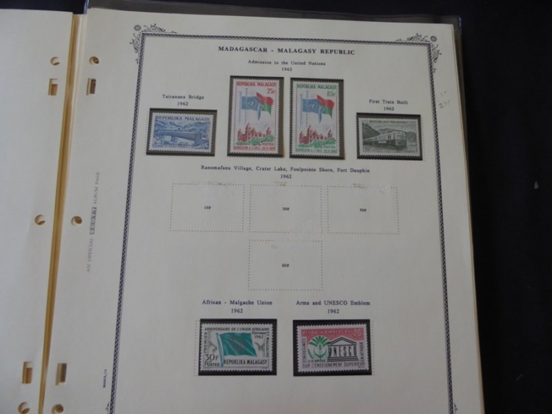 Madagascar 1959-1975 Mainly MNH Stamp Collection on Scott Spec Album Pages