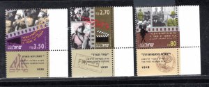 ISRAEL SC# 1130-32 W/TABS VF/MOG