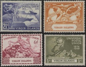 Virgin Islands 92-95 (mh set of 4) UPU issue (1949)