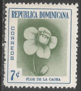 DOMINICAN REPUBLIC 491 MOG FLOWER Z3436-2