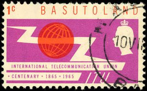 BASUTOLAND Sc 101 VF/used - 1965 - 1¢ ITU Issue