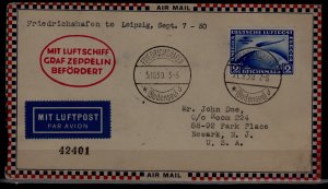 Germany Zeppelin cover 5.10.30