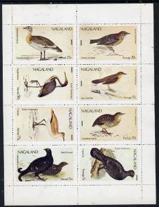 Nagaland 1974 Birds (with Scout Emblems) perf set of 8 un...