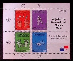 PANAMA Sc 944 NH SOUVENIR SHEET OF 2010 - UN OBJECTIVES