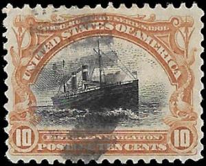 1901 US SC # 299 USED F VF NH  ng HEAVY CANCEL -  SOUND