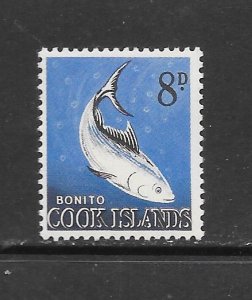 FISH - COOK ISLANDS #153 BONITO MNH