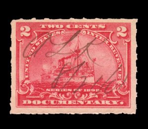 UNITED STATES REVENUE STAMP 1898. SCOTT # R164. PEN CANCELLED. # 3