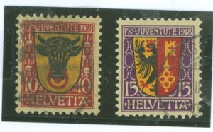 Switzerland #B10-B11  Single (Complete Set)